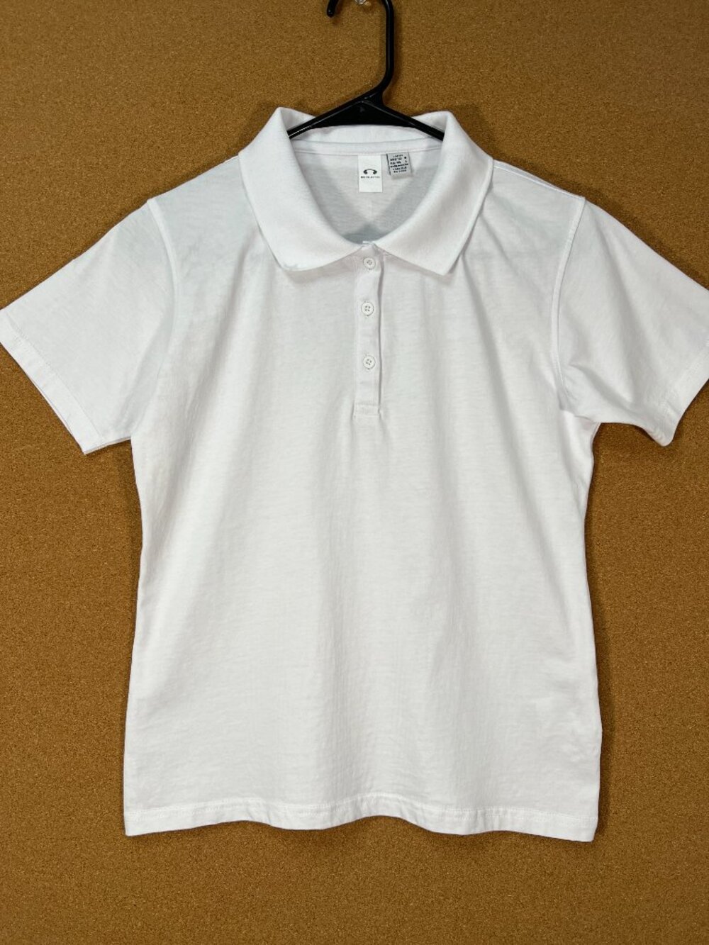 Biz Collection Women Top Polo White Size 4 Short Sleeve P112LS